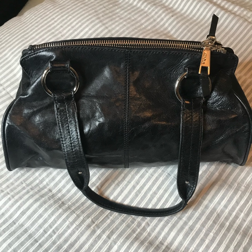 HOBO International Black Leather Satchel